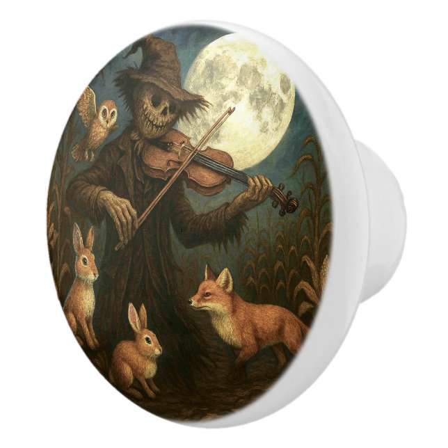 Pomo De Cerámica Serenade del espantapájaros de la luna completa (Derecha)