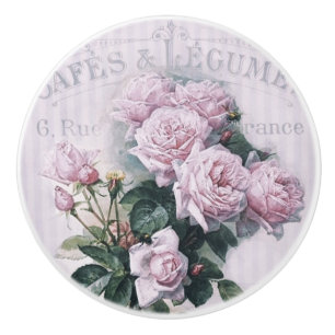 Pomo De Cerámica shabby chic, desoupage, victoriano, moda francesa,