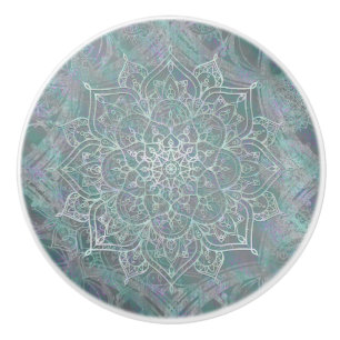 Pomo De Cerámica Shimmer irlandés Mandala Boho Moda