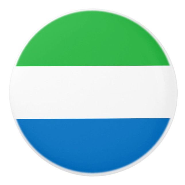 Pomo De Cerámica Sierra Leone Flag (Anverso)