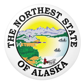 Pomo De Cerámica Signo de Alaska