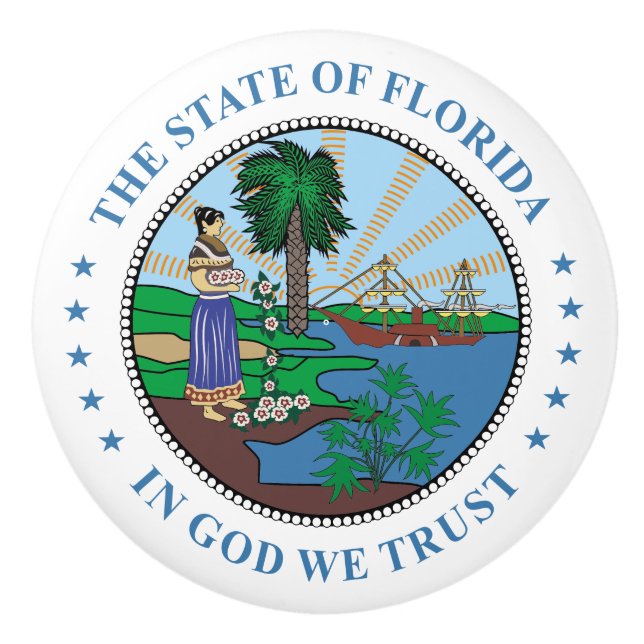 Pomo De Cerámica Signo de Florida (Anverso)
