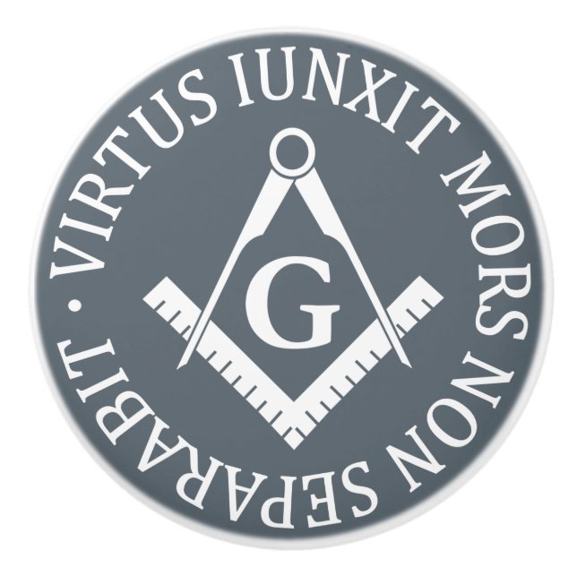 Pomo De Cerámica Signo de masonería (Anverso)