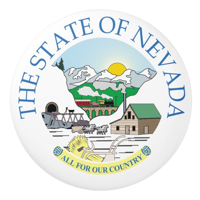 Pomo De Cerámica Signo de Nevada (Anverso)