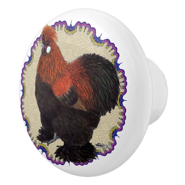 Pomo De Cerámica Silkie Circle (Derecha)