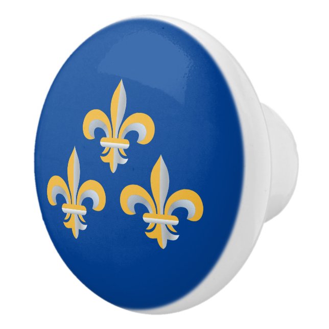 Pomo De Cerámica Símbolo de Flor de Lis (Derecha)