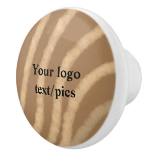 Pomo De Cerámica Simple y minimalista logo personalizado elegante a