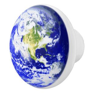 Pomo De Cerámica Sistema Solar de la tierra del planeta
