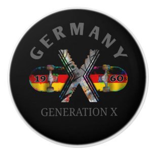 Pomo De Cerámica Skateboard Generación X Alemania de los años 1960