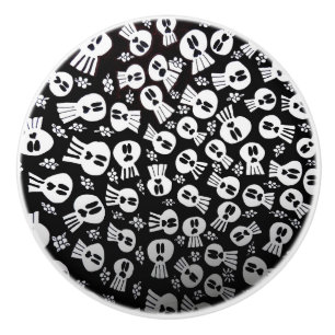 Pomo De Cerámica Skulls-ceramic pull drawer
