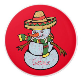 Pomo De Cerámica Sombrero mexicano Santa Thunder_Cove
