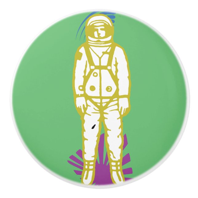 Pomo De Cerámica Spaceman V2 Ceramic Knob (Anverso)