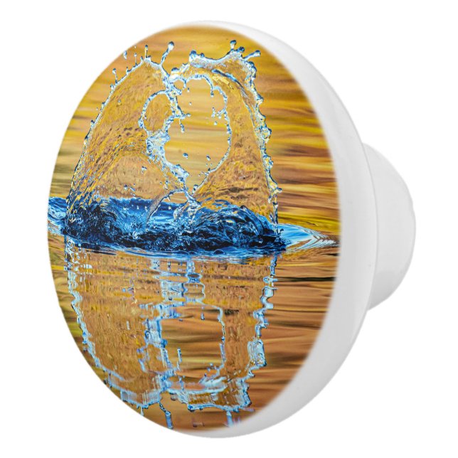 Pomo De Cerámica Splash en la noche de otoño (Derecha)