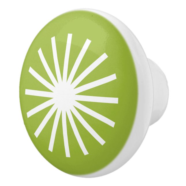 Pomo De Cerámica Starburst Black and White (Derecha)