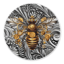 Pomo De Cerámica Steampunk Ceramic Bee Knob