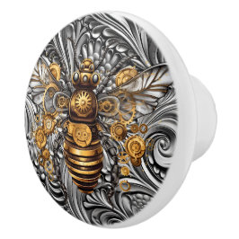 Pomo De Cerámica Steampunk Ceramic Bee Knob