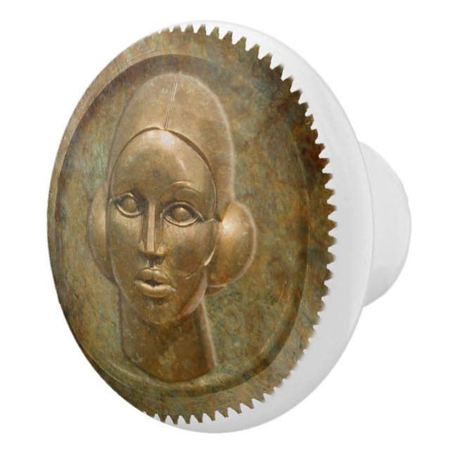 Pomo De Cerámica Steampunk inspiró tirón del cajón de la diosa del (Derecha)