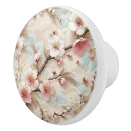 Pomo De Cerámica Sucursales de Apple Blossom