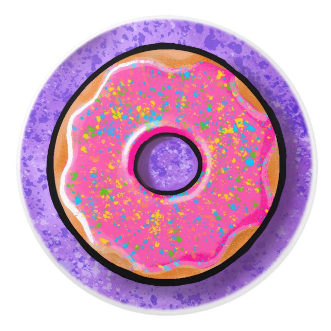 Pomo De Cerámica Sueños de Donut (Anverso)