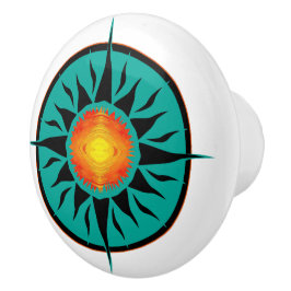 Pomo De Cerámica Sun tribal 11