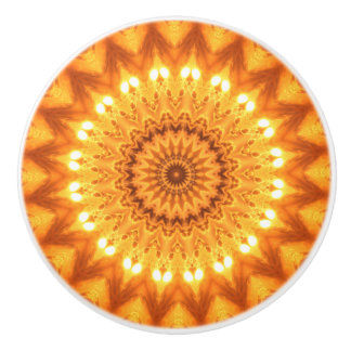 Pomo De Cerámica Sunshine & Happiness Mandala Decorative Pull Knob