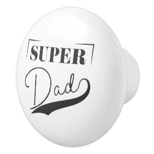 Pomo De Cerámica Super Papá