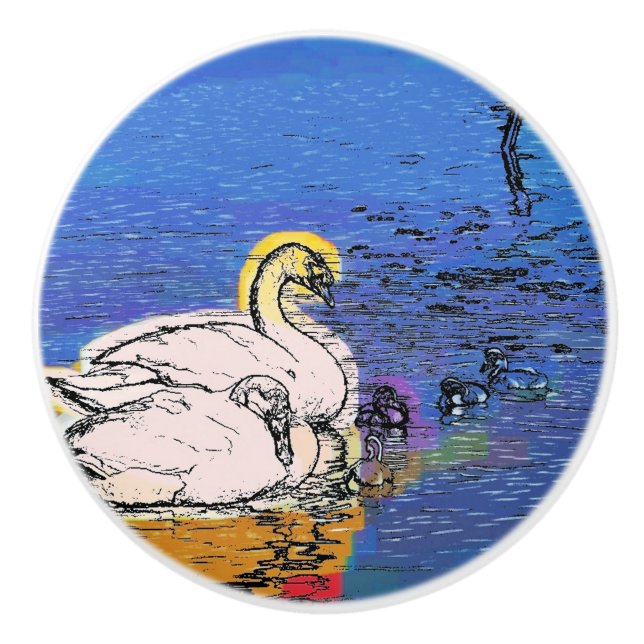 POMO DE CERÁMICA SWANS (Anverso)