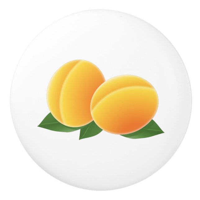 Pomo De Cerámica Sweet Apricots (Anverso)