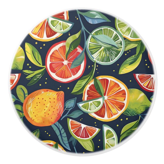 Pomo De Cerámica Tableros de cerámica de cítricos coloridos (Anverso)