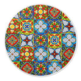 Pomo De Cerámica Talavera Tile Cajón de cerámica