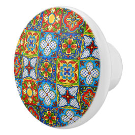 Pomo De Cerámica Talavera Tile Cajón de cerámica
