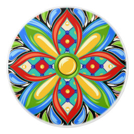 Pomo De Cerámica Talavera Tile Cajón de cerámica
