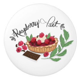 Pomo De Cerámica Tarta de frambuesa 