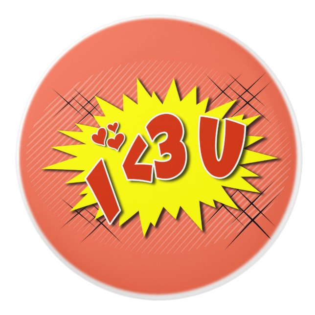 Pomo De Cerámica Te amo (Anverso)