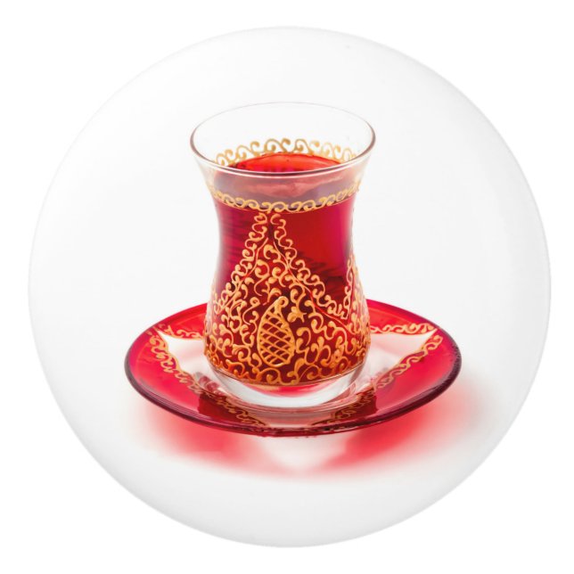 Pomo De Cerámica Té azerbaiyano (Anverso)