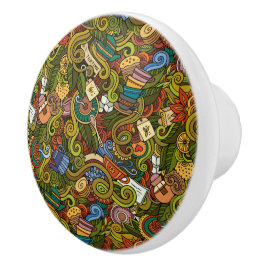 Pomo De Cerámica Té Time Ceramic Drawob