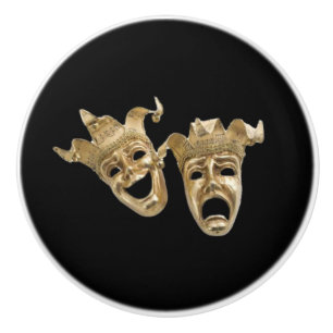 Pomo De Cerámica Teatro de comedia y tragedia