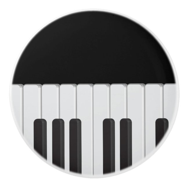 Pomo De Cerámica Teclado de piano (Anverso)