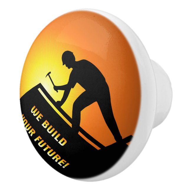 Pomo De Cerámica Tejado (Derecha)