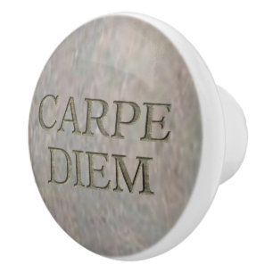 Pomo De Cerámica Tejido de cerámica de Carpe Diem Stone