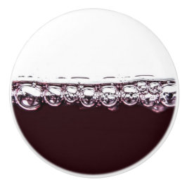 Pomo De Cerámica Tejido de cerámica de vino rojo