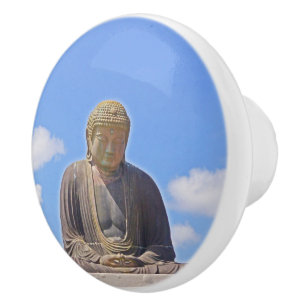 Pomo De Cerámica Tejido de cerámica personalizado/ "BUDDHA"