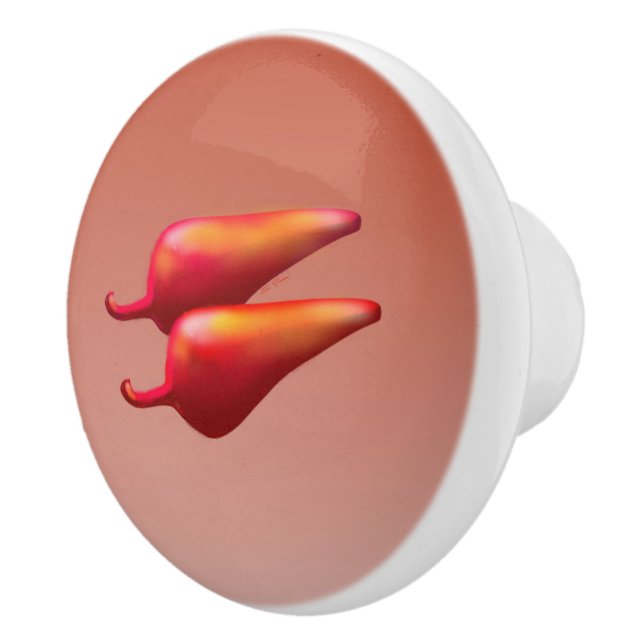 Pomo De Cerámica Tejido de cerámica Red Chili Peppers (Derecha)