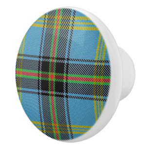 Pomo De Cerámica Tela escocesa de tartán escocesa de Bell del clan