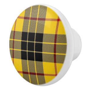 Pomo De Cerámica Tela escocesa de tartán escocesa de MacLeod del
