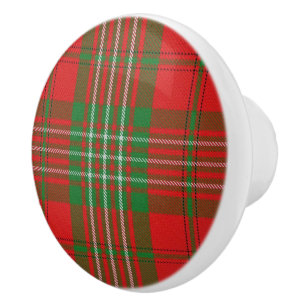 Pomo De Cerámica Tela escocesa de tartán escocesa de Scott del cla