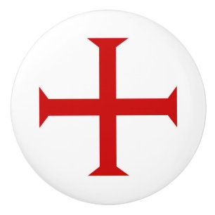Pomo De Cerámica templar caballeros cruz roja malta teutónica hospi