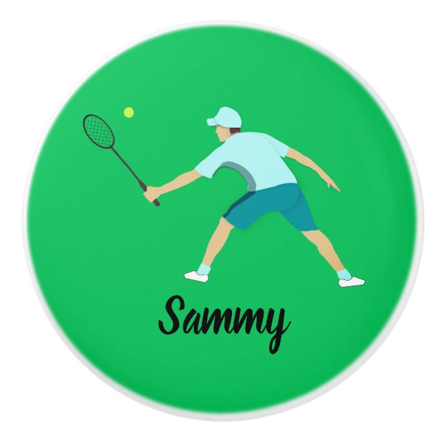 Pomo De Cerámica Tenis (Anverso)