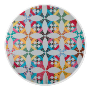 Pomo De Cerámica Tennessee circles quilt