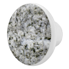 Pomo De Cerámica Textura blanca de la roca del granito de la